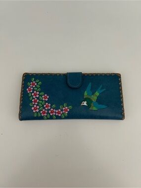 Lavishy Floral & Bird Embroidered Wallet